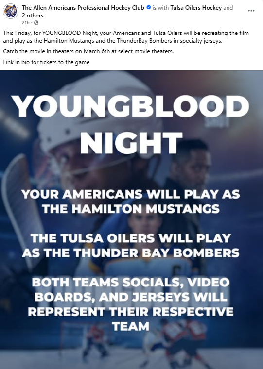 Allen Americans - Facebook Post - 4